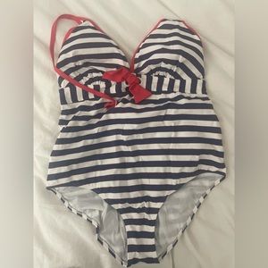 PEZ D'OR Maternity Palm Springs Lurex Marine One Piece